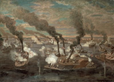 Suuri meritaistelu Memphisissä Tennesseen osavaltiossa 6. kesäkuuta 1862 tekijältä Alexander Simplot