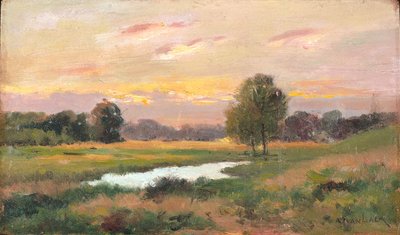 On The Brandywine (öljy kankaalle) tekijältä Alexander Theobald van Laer