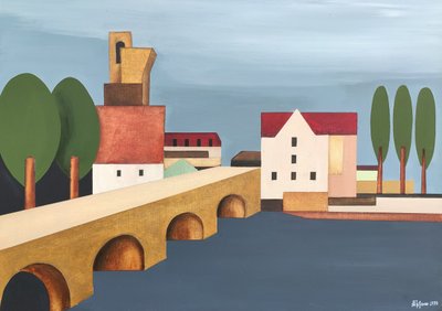 Geometrinen jokirantakaupunki tekijältä Alexander Trifonov