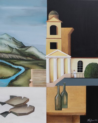 Surrealistinen jaettu sommitelma tekijältä Alexander Trifonov