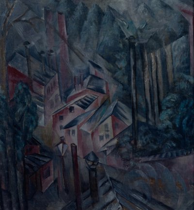 Kaupunki, 1919 tekijältä Alexander Vasilyevich Shevchenko