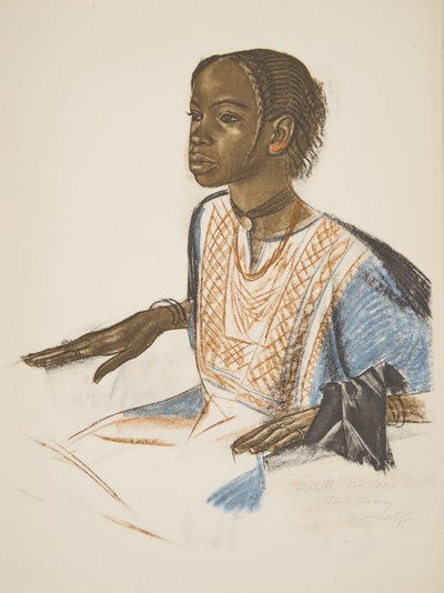 Fillette Bornou (Fort Lamy), teoksesta Dessins et Peintures d