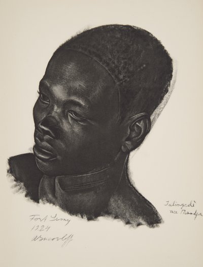 Ialingede, rotu Mandja. (Fort Lamy), teoksesta Dessins et Peintures d
