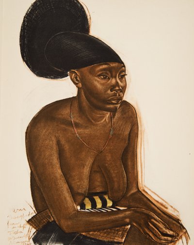 Uru, la Mangbeou (Niangara) haut Ouelle, teoksesta Dessins et Peintures d
