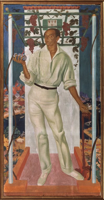 Meksikolaisen taiteilijan Roberto Montenegro Nervon muotokuva 1887-1968, 1915 tekijältä Alexander Yevgenyevich Yakovlev