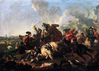 Kohtaus Poltavan taistelusta tekijältä Alexander von Kotzebue
