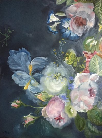 Tumma kukkakimppu tekijältä Alexandra Higgins