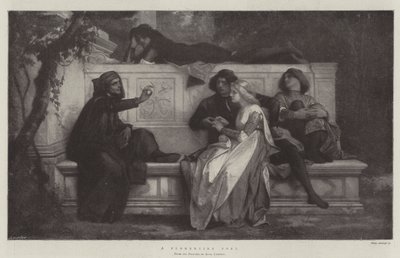 Firenzenläinen runoilija tekijältä Alexandre Cabanel