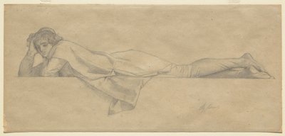 Tutkimus "Florentinalaiselle runoilijalle", n. 1853 tekijältä Alexandre Cabanel