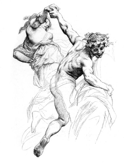 Study for The Triumph of Flora, c1880-1882. tekijältä Alexandre Cabanel
