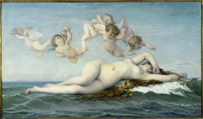 Venuksen syntymä - öljy kankaalle tekijältä Alexandre Cabanel