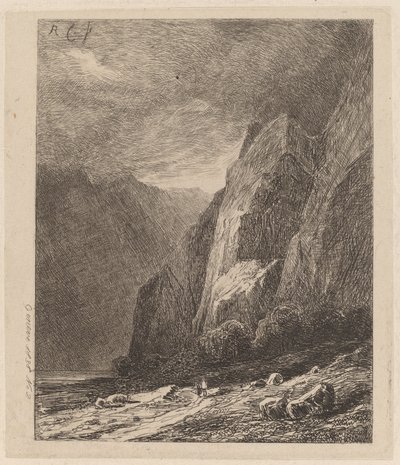 Kallioita myrskyssä tekijältä Alexandre Calame