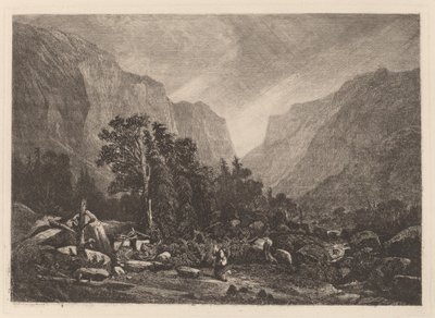 Pariskunta raunioituneen talon luona tekijältä Alexandre Calame