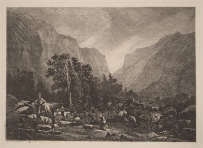 Pariskunta raunioituneen talon luona tekijältä Alexandre Calame