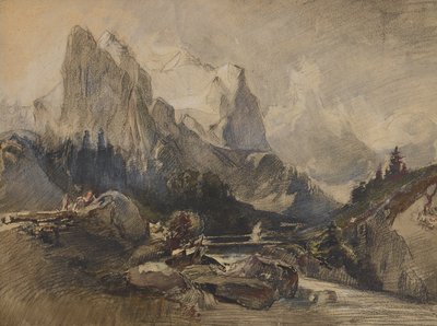 Wetterhorn Bernin Oberlandissa tekijältä Alexandre Calame