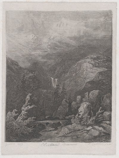 Maisema, 1839. tekijältä Alexandre Calame