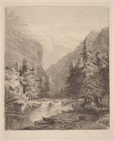 Vuoristovesiputous tekijältä Alexandre Calame