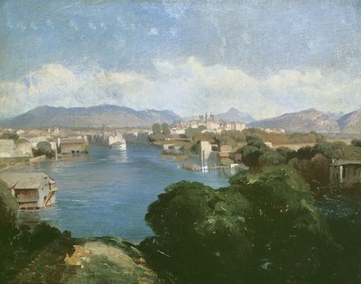 Saint-Jean-Sur, Geneve (öljy kankaalle) tekijältä Alexandre Calame