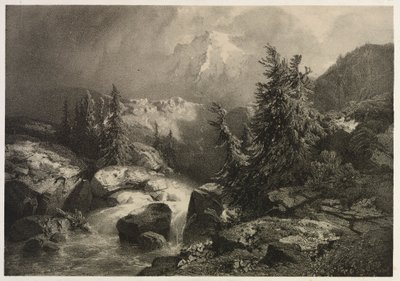 Myrsky Alpeilla. tekijältä Alexandre Calame