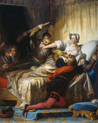 Verilöyly Pyhän Bartolomeuksen yönä (24. elokuuta tekijältä Alexandre Evariste Fragonard