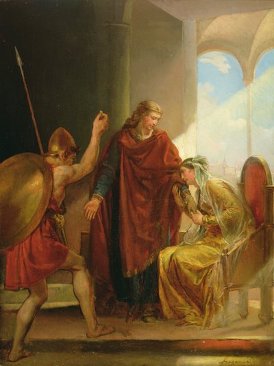 Huonekalut ja erilaiset esineet 1100- ja 1300-luvuilta tekijältä Alexandre Evariste Fragonard