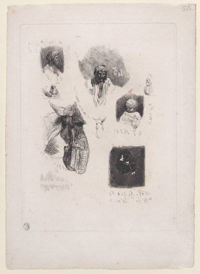 Luonnosten lehti, 1833-38. tekijältä Alexandre Gabriel Decamps