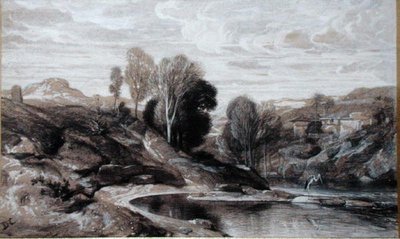 Heron (bistre ja pesu paperille) tekijältä Alexandre Gabriel Decamps
