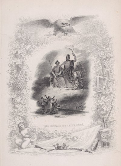 Ranskan lapset, The Songs of Béranger, 1829 tekijältä Alexandre Gustave Adolphe Levasseur