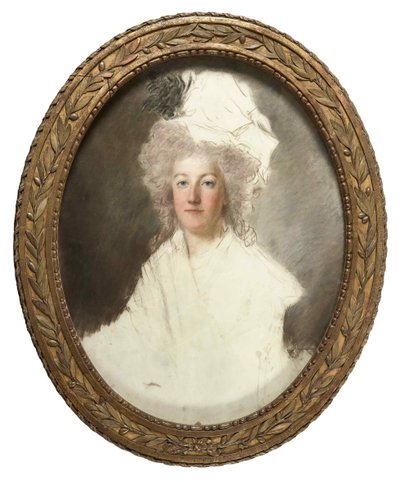 Muotokuva Ranskan kuningatar Marie Antoinettesta 1755-1793, 1791-1792. tekijältä Alexandre Kucharski