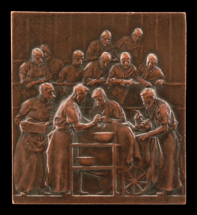 Monod, joka esittelee toimenpidettä leikkaussalissa [käänteinen], c. 1906. tekijältä Alexandre Louis Marie Charpentier
