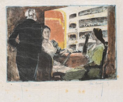 Opera Box La Loge de LOpera, 1894. tekijältä Alexandre Lunois