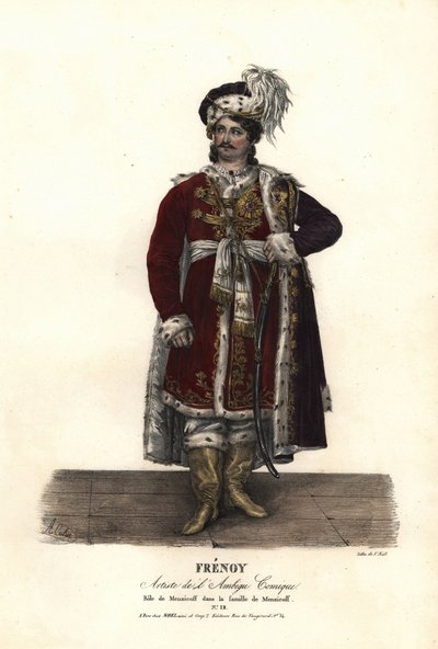 Jean Audeville Fresnoy Menzicoffina J-J-M Duperchen, Ambigu Comiquen La Famille de Menzicoffissa tekijältä Alexandre Marie Colin