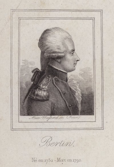 Antoine de Bertin, ranskalainen runoilija (kaiverrus) tekijältä Alexandre Massard