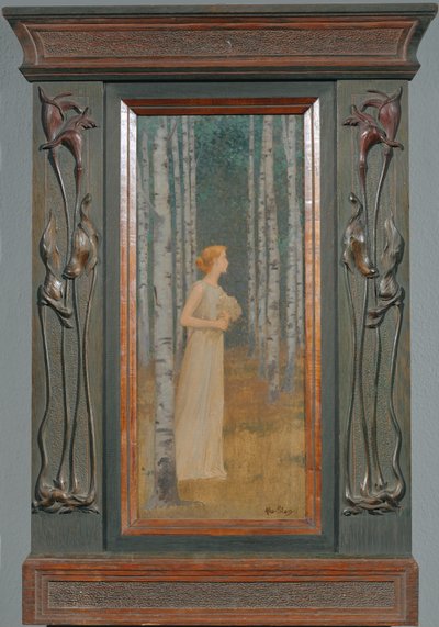 Nainen kulkee (maalaus kankaalle) tekijältä Alexandre Seon