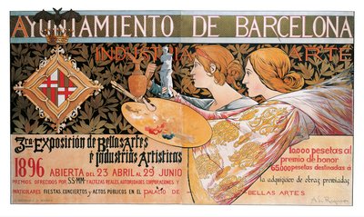 3ra. Näyttely Bellas Artes é Industrias Artísticas tekijältä Alexandre de Riquer