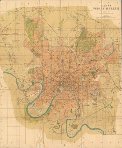 Moskovan suunnitelma, 1916. tekijältä Alexei Alexeevich Ilyin