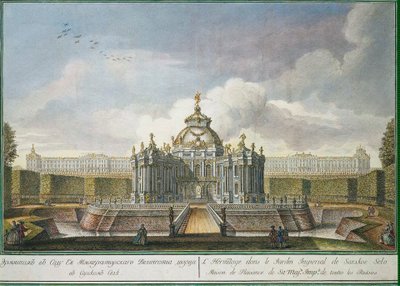 Eremitaasin paviljonki Tsarskoje Selon puistossa, 1761. tekijältä Alexei Angileevich Grekov