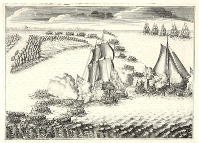 Taistelu Nevan suulla 18.5.1703, 1720-luku tekijältä Alexei Fyodorovich Zubov
