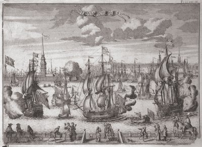 Näkymä Pietariin, 1727 tekijältä Alexei Fyodorovich Zubov