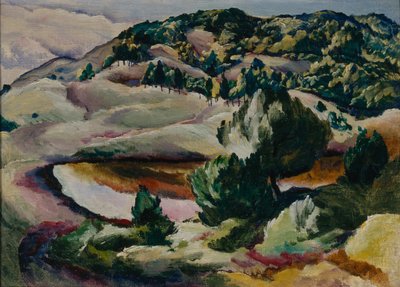 Korolkovsky Dachas. Pond in the Hills, 1918 tekijältä Alexei Ilyich Kravchenko