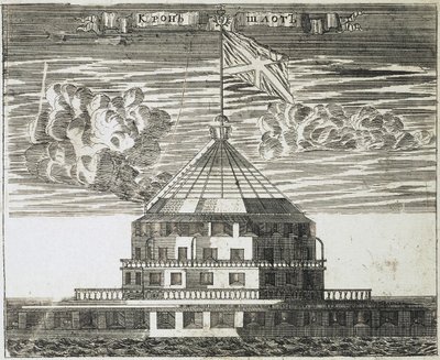 Kronschlotin linnake Kronstadtissa, 1717 tekijältä Alexei Ivanovich Rostovtsev