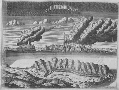 Näkymä Viborgin piirityksestä 13. kesäkuuta 1710, 1715 tekijältä Alexei Ivanovich Rostovtsev