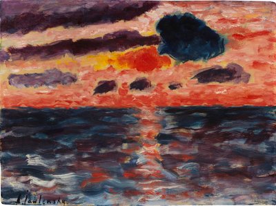Auringonlasku, Borkum, 1928. tekijältä Alexei Javlensky von