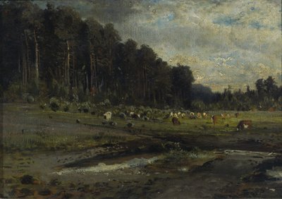 Hirvisaari ja Sokolniki, 1869. tekijältä Alexei Kondratyevich Savrasov