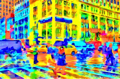 Sateinen päivä, 2020 (sekatekniikka) tekijältä Alexei Makhov