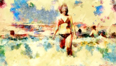 Nimetön,2020,(sekatekniikka) tekijältä Alexei Makhov