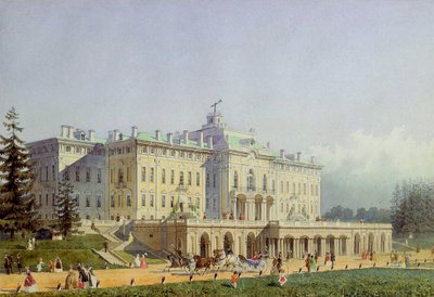 Konstantinuksen palatsi Strelnassa, 1847. tekijältä Alexei Maximovich Gornostayev