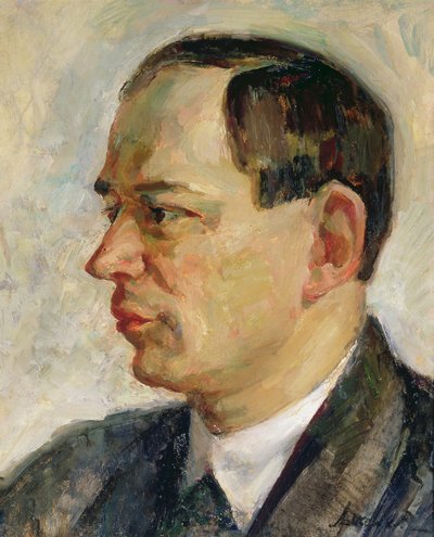 Vissarion Shebalinin (1902-63) muotokuva 1933 (öljy kankaalle) tekijältä Alexei Nikolayevich Arzhenikov