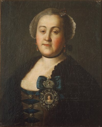 Kreivitär Agrippina Leontievna Apraxinan muotokuva, 1750-luvun loppu tekijältä Alexei Petrovich Antropov