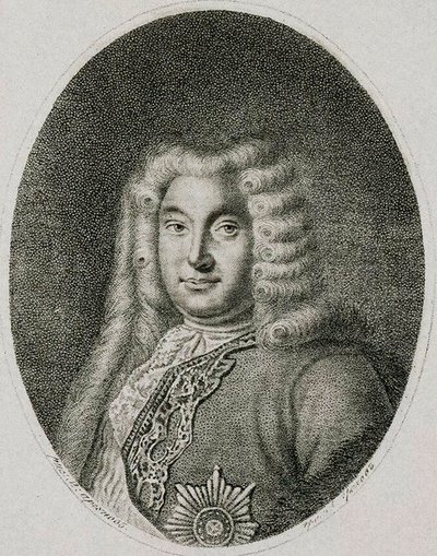 Varakansleri kreivi Andrey Ostermannin muotokuva 1687-1747, c1812. tekijältä Alexei Petrovich Grachev